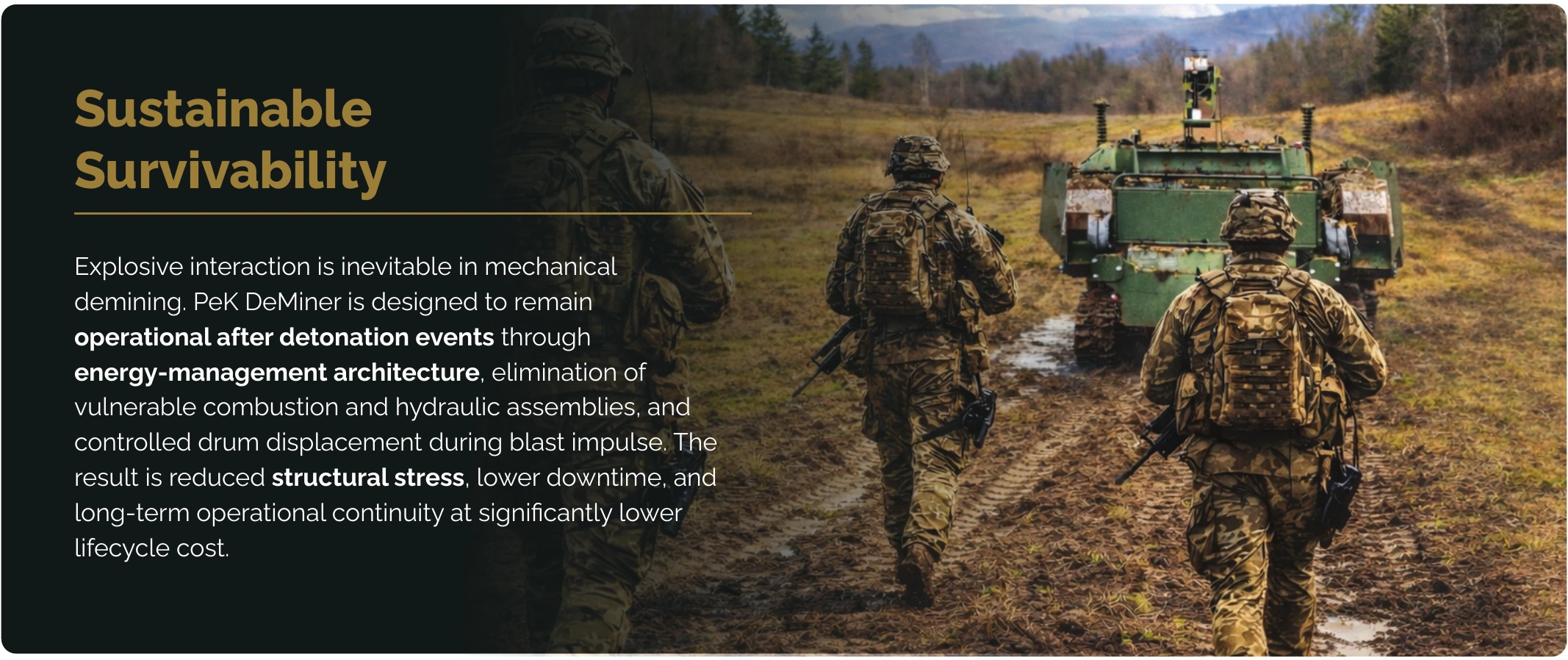 DeMINER Sustainable Survivability slide