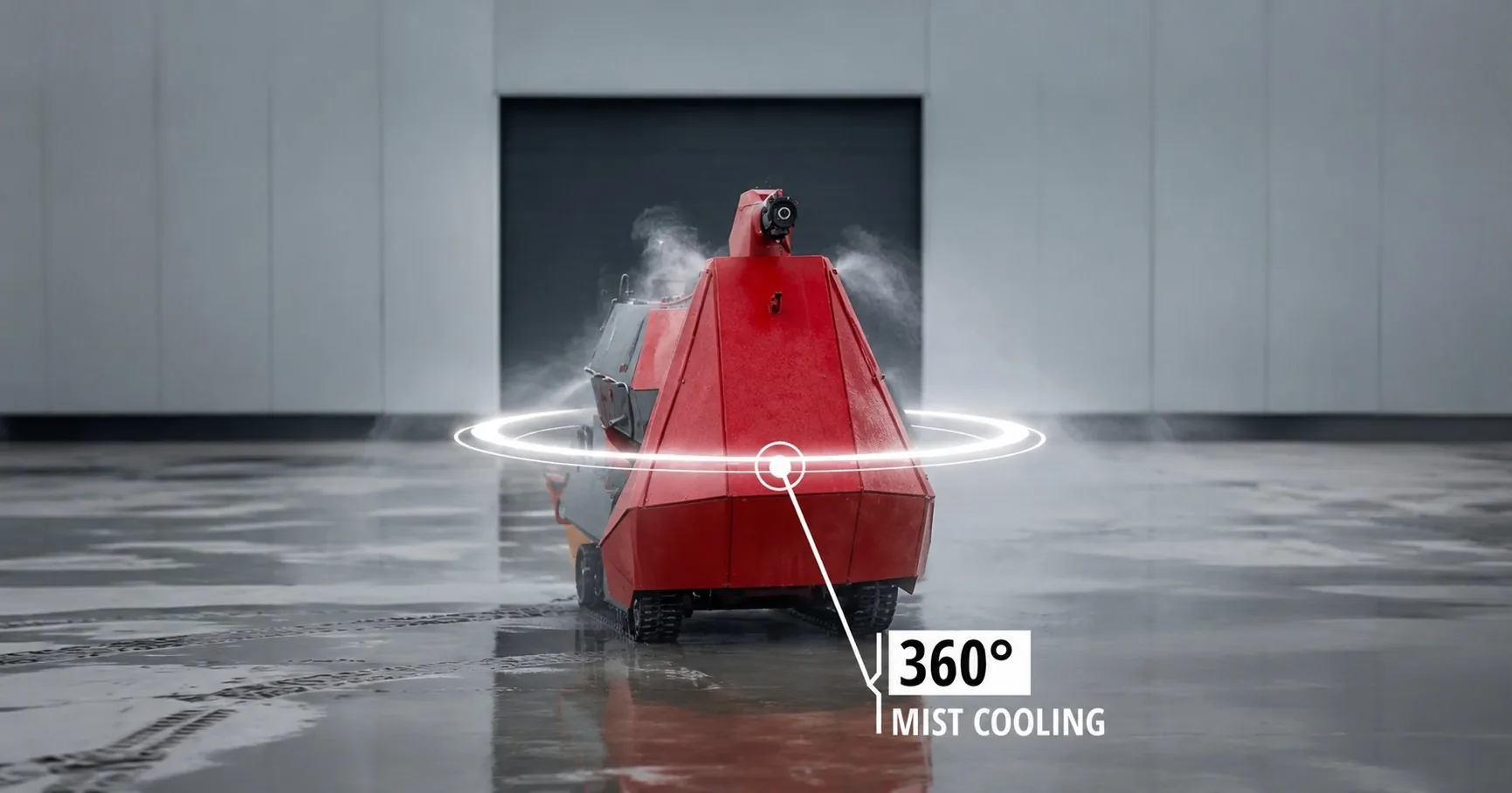 FFRS fire fighting robot thermal protection for high temperature environments