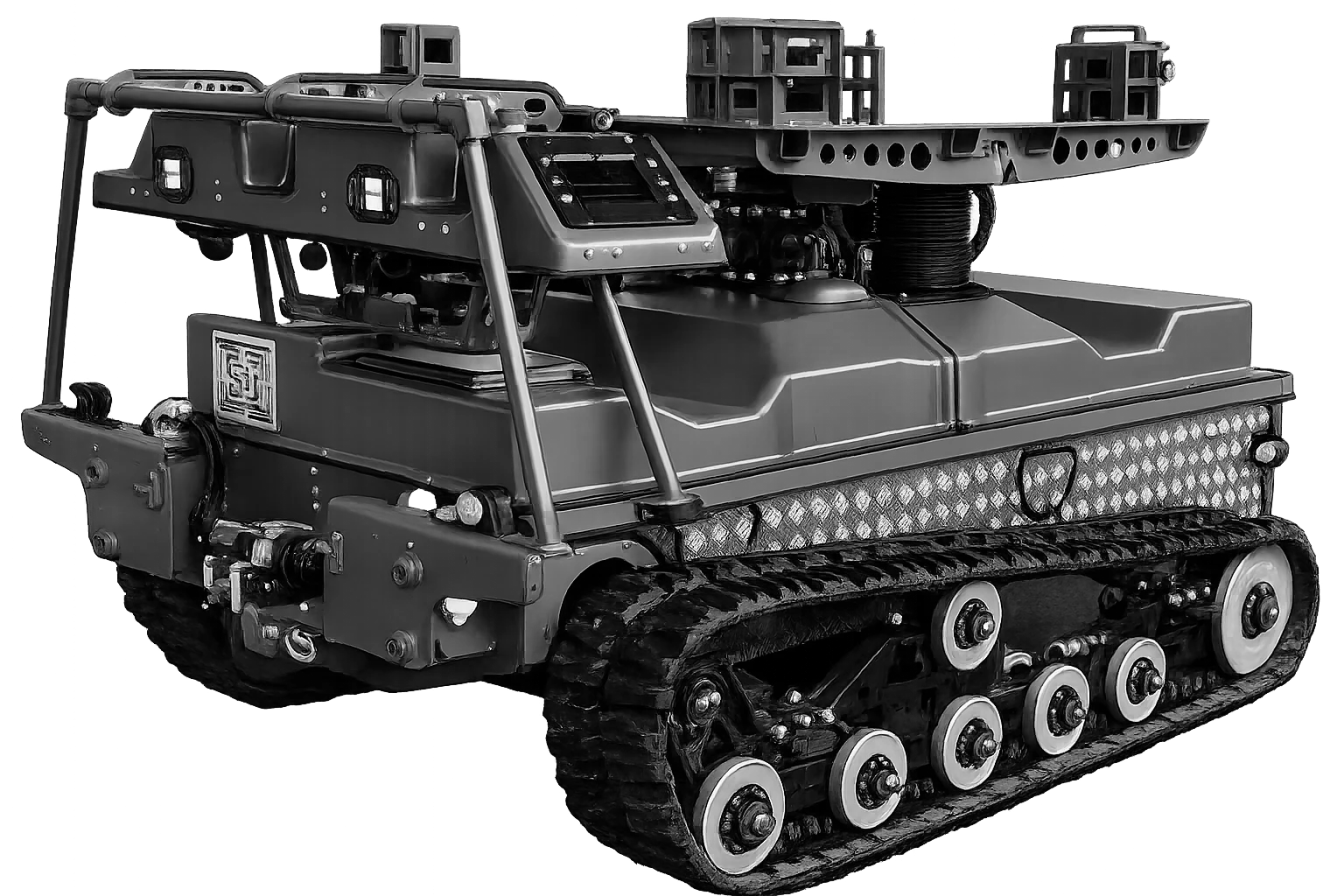 PEK autonomous  in black and white