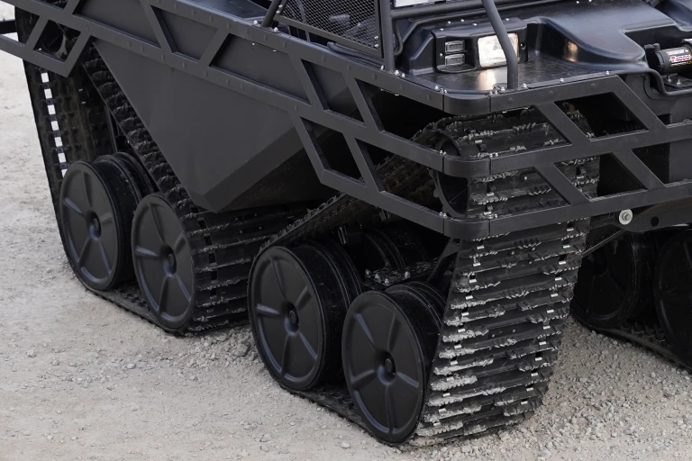 Vanquisher multi-track drivetrain close-up