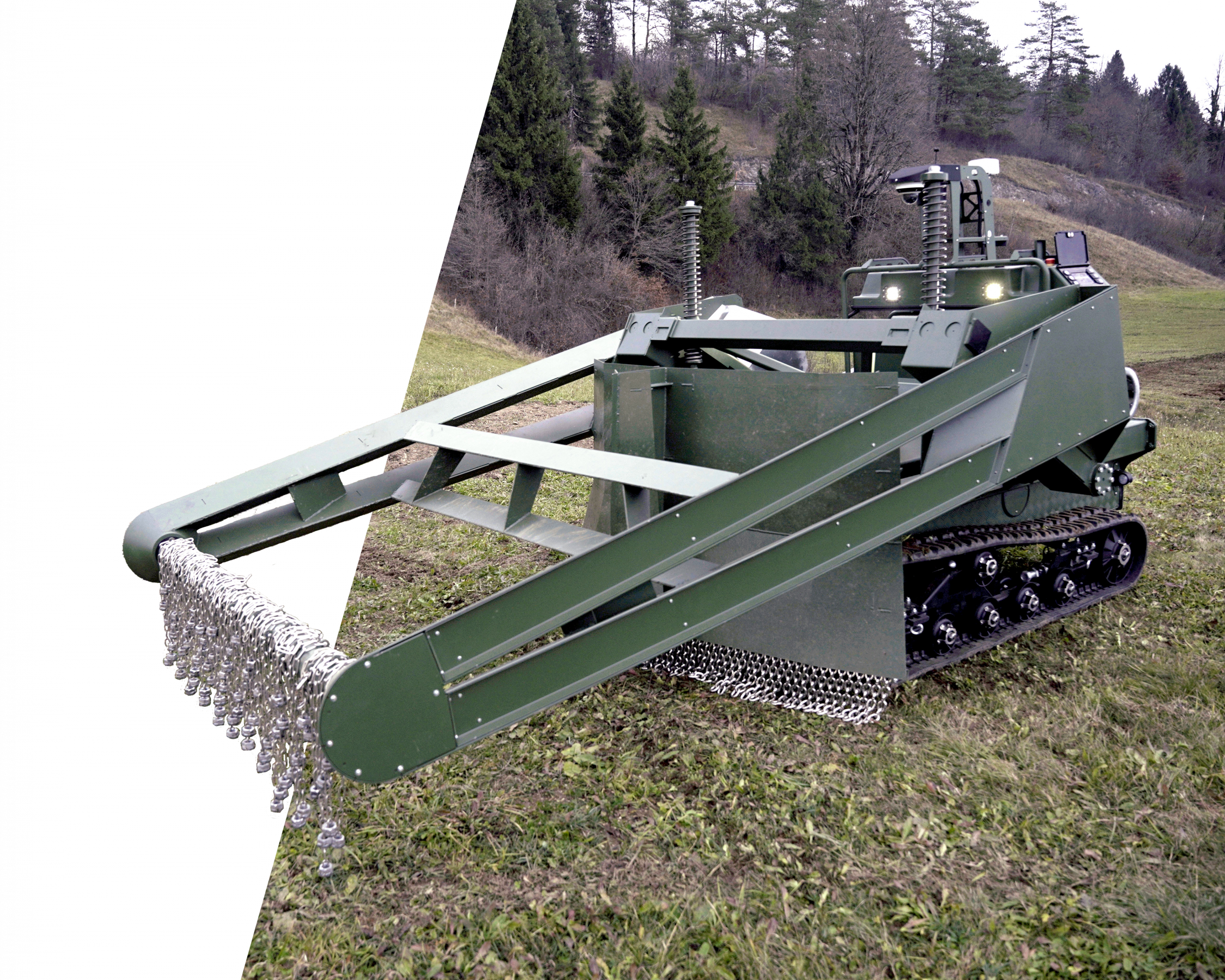 Deminer - Autonomous Mechanical Flail Demining System