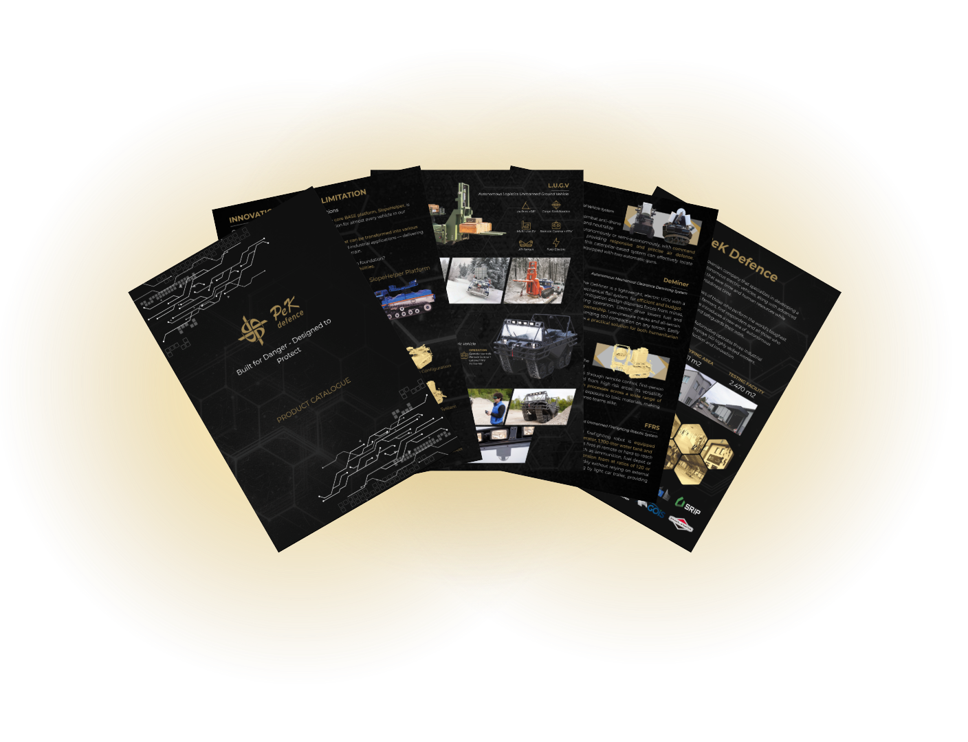 Pek Defence Product Brochure - Low voltage UGVs