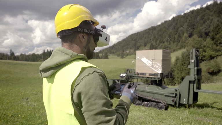 remote control logistics with first person view camera